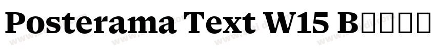 Posterama Text W15 B字体转换 Posterama Text W15 B字体转换